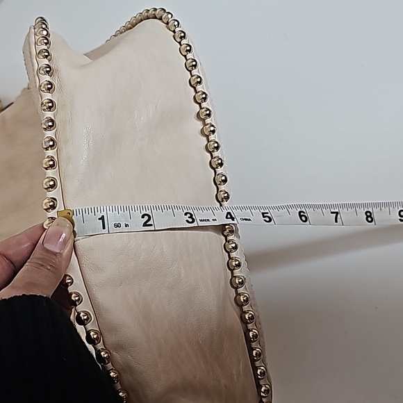 Jessica Simpson Zip LeatherExterior Bags & Handbags, Cream Crossbody - Picture 16 of 16